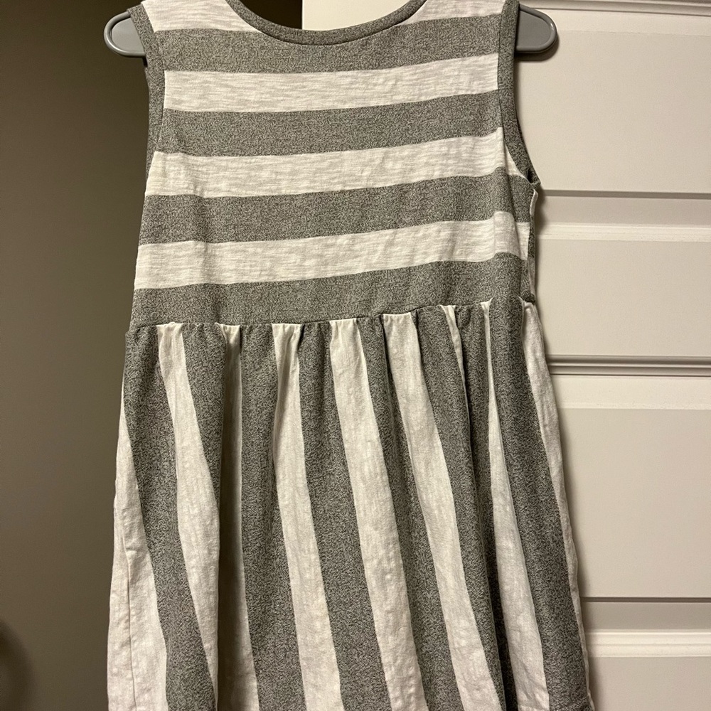 Grey and white tank